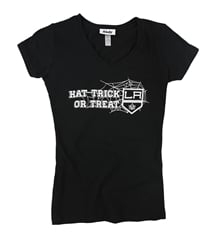 Rinky Womens Hat Trick Or Treat La Kings Graphic T-Shirt