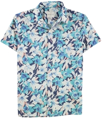 American Eagle Mens Floral Button Up Shirt