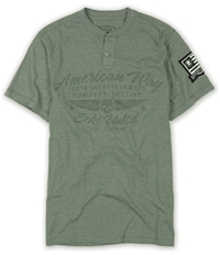 Ecko Unltd. Mens American Way Graphic Henley Shirt