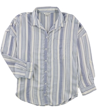 American Eagle Womens Stripe Button Up Shirt, TW1