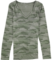 American Eagle Womens Camo Pullover Blouse, TW3