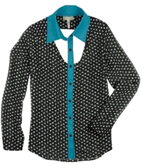 Kirra Womens Dotted Button Up Shirt