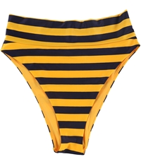 American Eagle Womens Stripes High Cut Cheeky Bikini Swim Bottom
