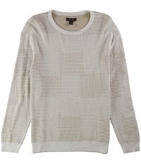 Tasso Elba Mens Dot Jacquard Pullover Sweater