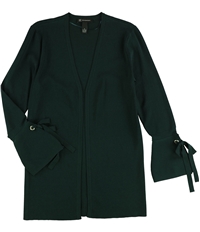I-N-C Womens Tie-Cuff Embellished Cardigan Sweater