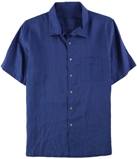 Tasso Elba Mens Pocket Button Up Shirt