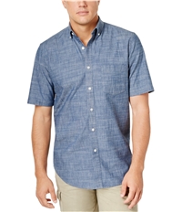 Club Room Mens Chambray Button Up Shirt, TW3