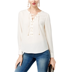 I-N-C Womens Lace-Up Knit Blouse, TW6