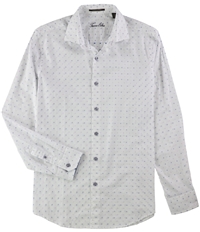 Tasso Elba Mens Dobby Button Up Shirt, TW4