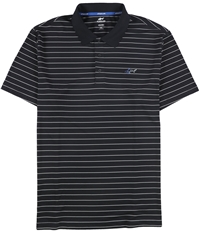 Greg Norman Mens Striped Rugby Polo Shirt, TW5