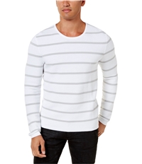 I-N-C Mens Textured Stripe Pullover Sweater