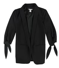 Bar Iii Womens Tie-Sleeve Blazer Jacket