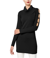 I-N-C Womens Cut Out Tunic Sweater