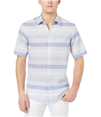 Club Room Mens Merritt Stripe Button Up Shirt