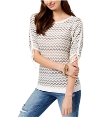 I-N-C Womens Short Sleeve Pullover Sweater