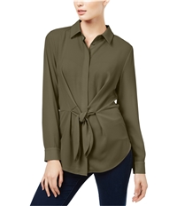 I-N-C Womens Tie Front Button Down Blouse, TW2