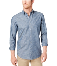 Club Room Mens Chambray Button Up Shirt, TW4