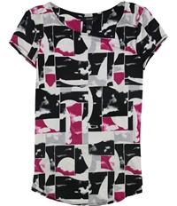 Alfani Womens Watermark Shapes Graphic T-Shirt