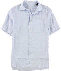 Tasso Elba Mens Cross-Dye Button Up Shirt, TW2