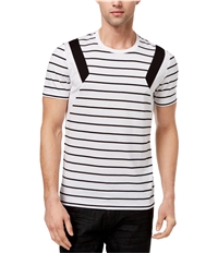 I-N-C Mens Striped Basic T-Shirt, TW6