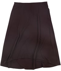 Alfani Womens Solid Pull-On High-Low Skirt