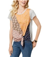 Style & Co. Womens Side-Tie Pullover Blouse