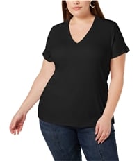 I-N-C Womens V-Neck Basic T-Shirt, TW1