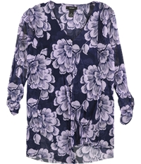 Alfani Womens Floral Pullover Blouse, TW8