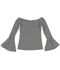 Bar Iii Womens Striped Off The Shoulder Blouse, TW2