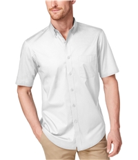 Club Room Mens Stretch Solid Button Up Shirt