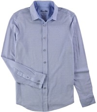 Tasso Elba Mens Herringbone Button Up Shirt, TW3