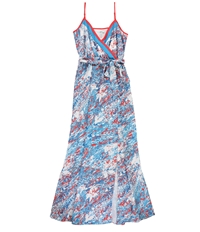 Bar Iii Womens Printed A-Line Maxi Dress, TW2