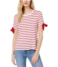 Maison Jules Womens Tie-Sleeve Basic T-Shirt, TW3