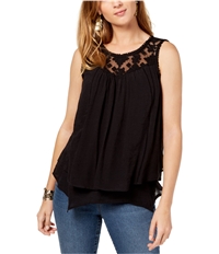 Style & Co. Womens Lace Pullover Blouse