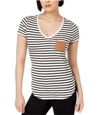 Maison Jules Womens Striped Basic T-Shirt, TW14