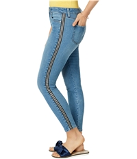 Maison Jules Womens Racer Stripe Skinny Fit Jeans, TW1