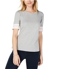 Maison Jules Womens Puffed Sleeve Varsity Basic T-Shirt
