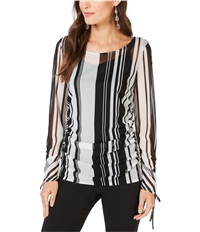 I-N-C Womens Tie-Sleeve Pullover Blouse, TW3