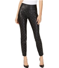 I-N-C Womens Faux-Leather Casual Trouser Pants, TW5