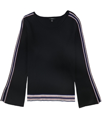 Alfani Womens Striped Bell Sleeve Pullover Sweater