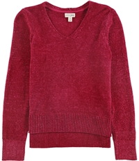 Maison Jules Womens Chenille V-Neck Pullover Sweater