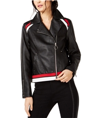 I-N-C Womens Faux Leather Jacket, TW1