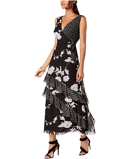I-N-C Womens Mixed Print Maxi Dress
