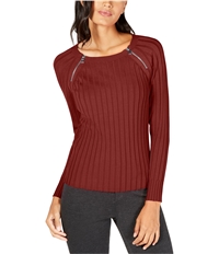 I-N-C Womens Shoulder Zip Pullover Sweater