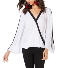 I-N-C Womens Contrast Trim Pullover Blouse, TW2