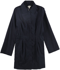 Maison Jules Womens Solid Trench Coat