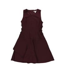 Bar Iii Womens Lace-Up Fit & Flare Dress