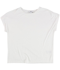 Bar Iii Womens Solid Crop Basic T-Shirt