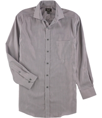 Tasso Elba Mens Non-Iron Houndstooth Button Up Dress Shirt