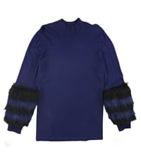Alfani Womens Faux Fur Cuff Pullover Sweater, TW3